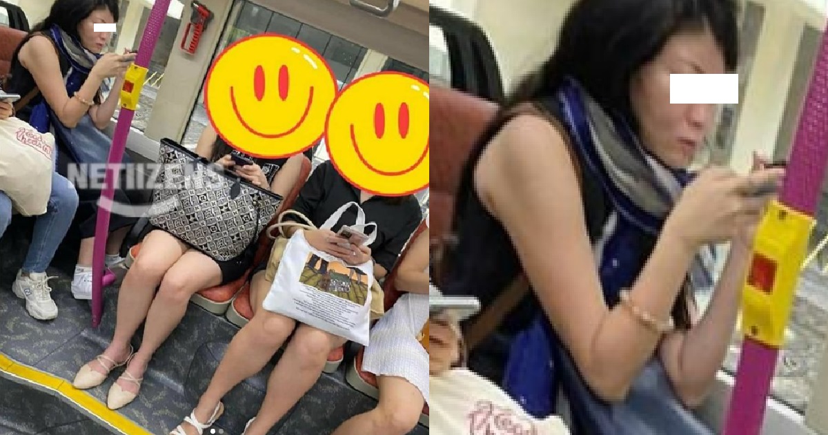 WOMAN BOARD BUS WITHOUT WEARING MASK, USE HER SCARF TO HIDE