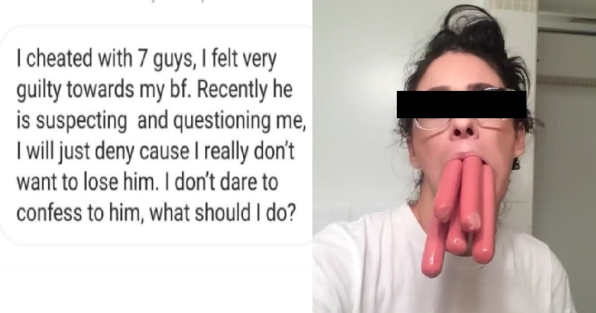 GIRL CHEATS ON BF WITH 7 GUYS, BUT SAYS SHE “DON’T WANT TO LOSE HIM”