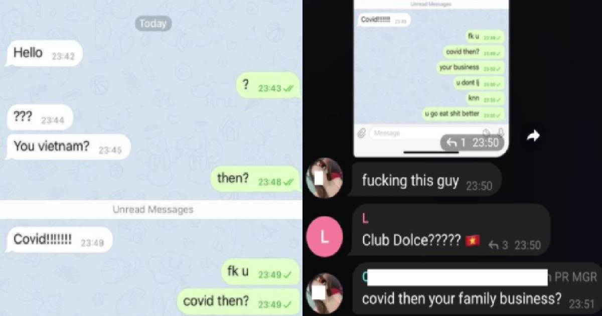 GUY ASK KTV MANAGER IF SHE FROM VIETNAM, THEN SAYS: “C0VID!!!!!!!”