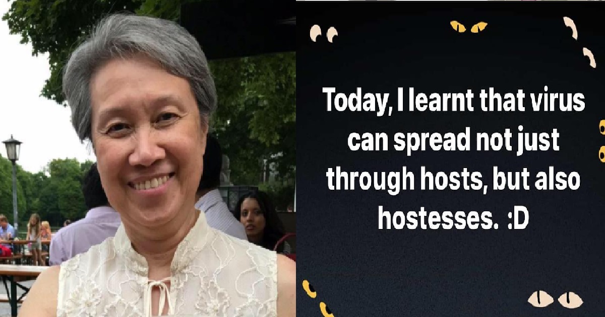 HO CHING: “VIRUS CAN SPREAD NOT JUST THROUGH HOSTS, BUT ALSO HOSTESSES”