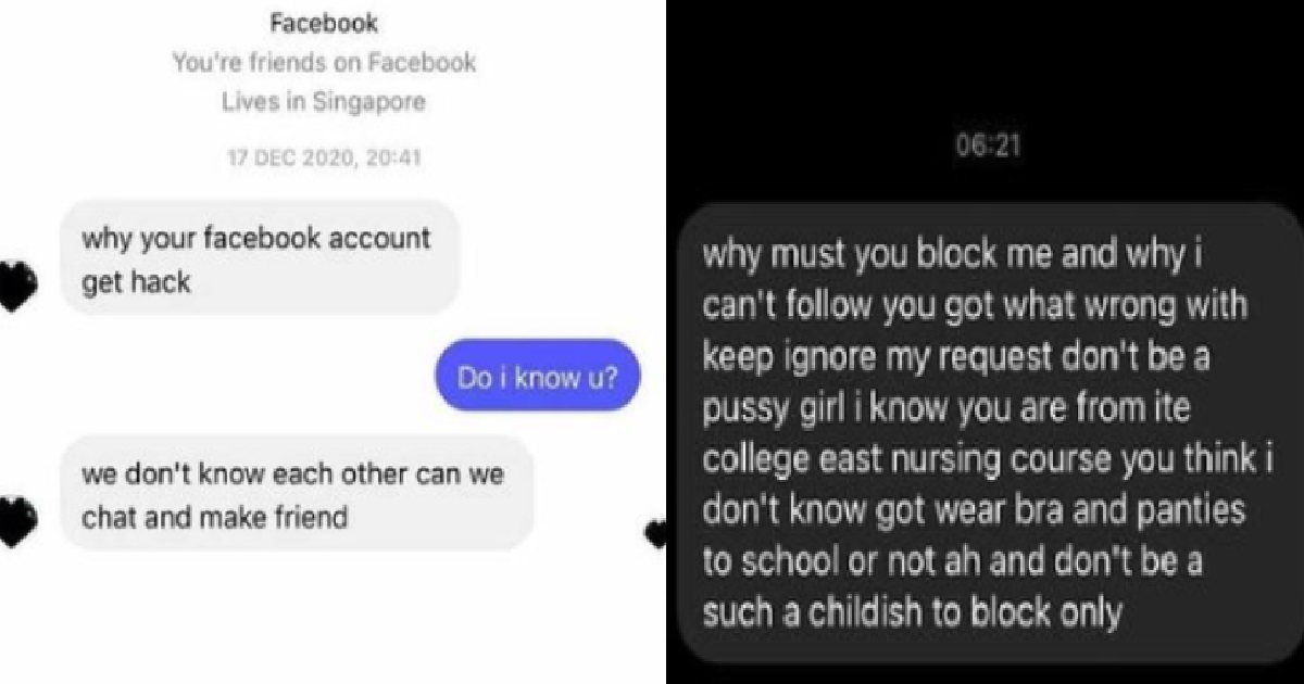 GUY GETS BLOCKED BY NURSE, SAYS HE KNOWS IF SHE “WEAR BRA & PANTIES TO SCHOOL”