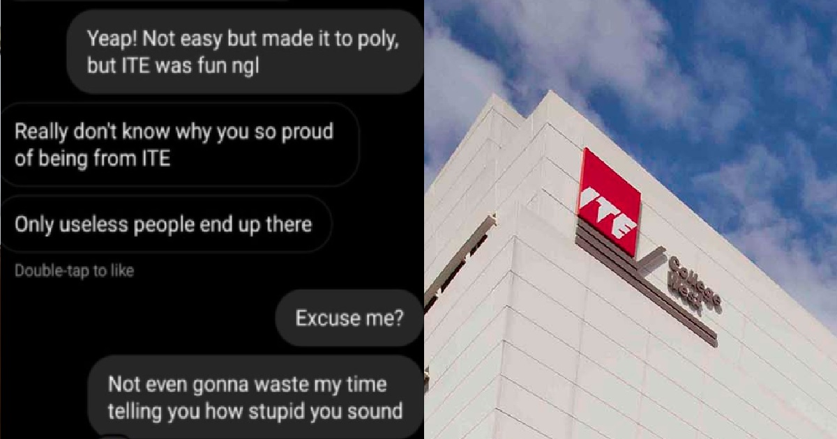 GUY LOOKS DOWN ON ITE STUDENTS: “ONLY USELESS PEOPLE END UP THERE”
