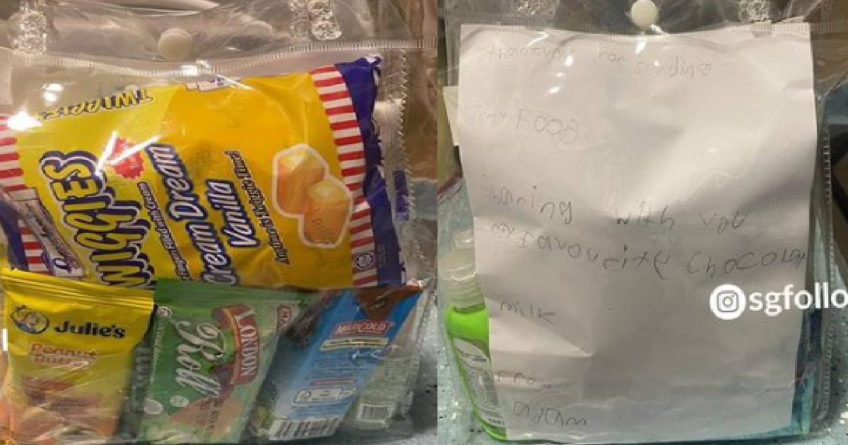 SWEET BOY WRITES THANK YOU LETTER TO GRABFOOD RIDER, BELANJA SNACKS
