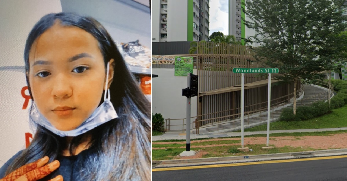 12-YEAR-OLD MISSING, LAST SEEN AT WOODLANDS. POLICE APPEALING