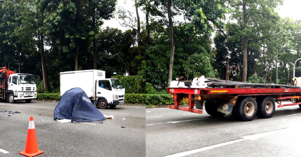 MOTORCYCLIST DIES AFTER SKIDDING AND RAN OVER BY TRAILER TRUCK