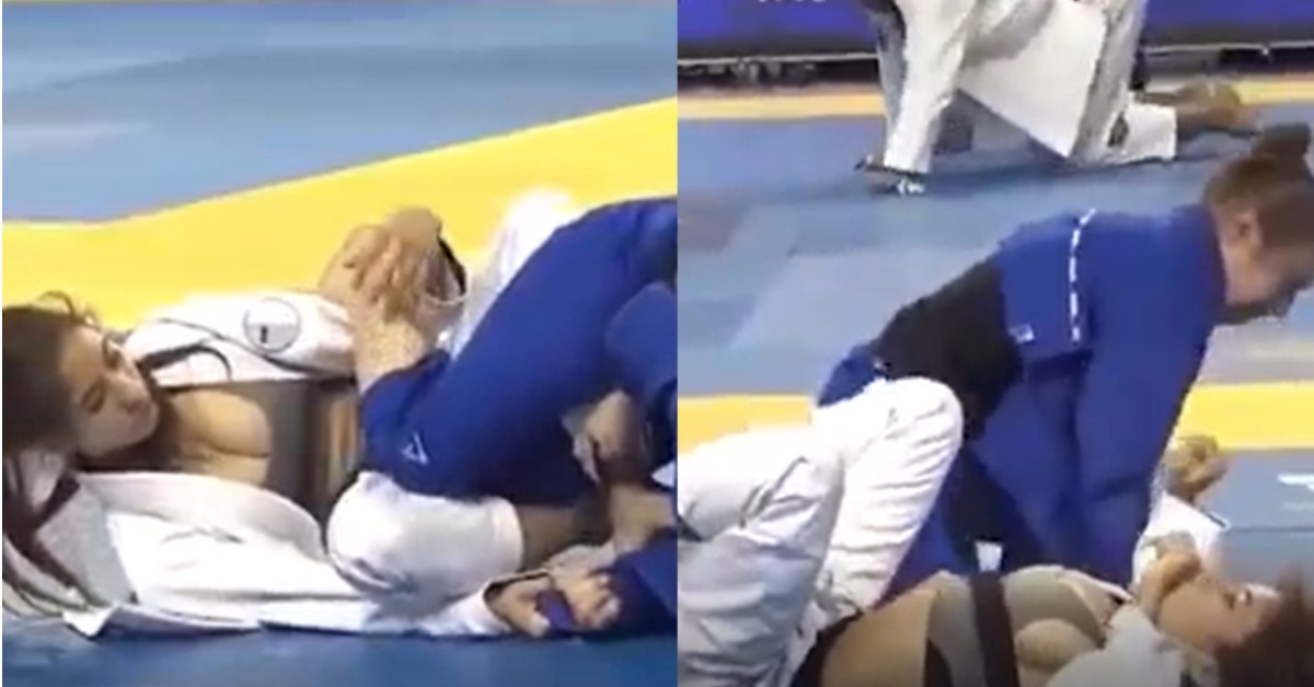 FOOTAGE OF ATHLETES TEH EACH OTHER NEH NEH IN OLYMPICS