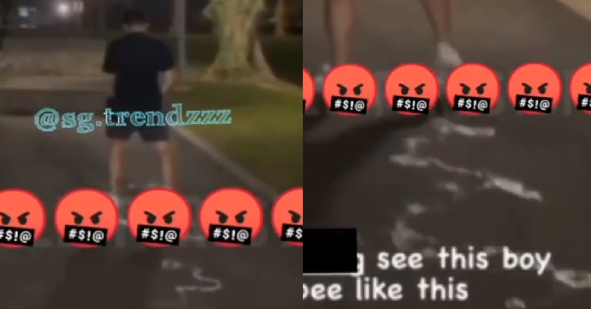 YP WALK AND PEE ON PAVEMENT, LEAVE BEHIND A TRAIL OF URINE
