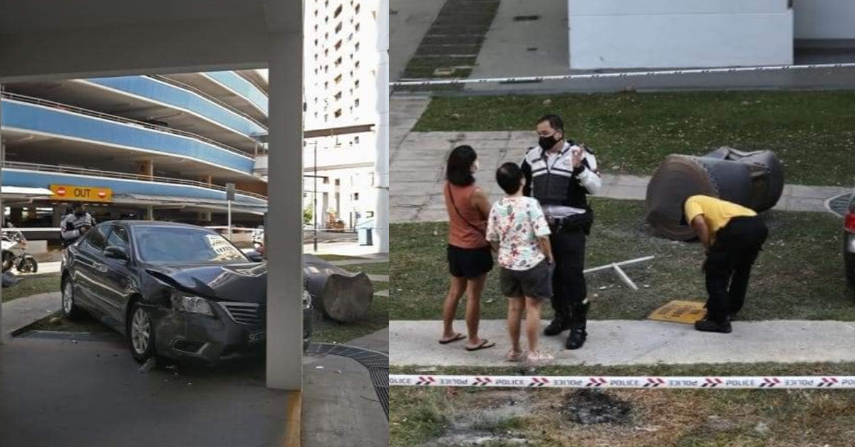 CHAMPION P-PLATE DRIVER DRIVE TO HDB VOID DECK BANG PILLAR