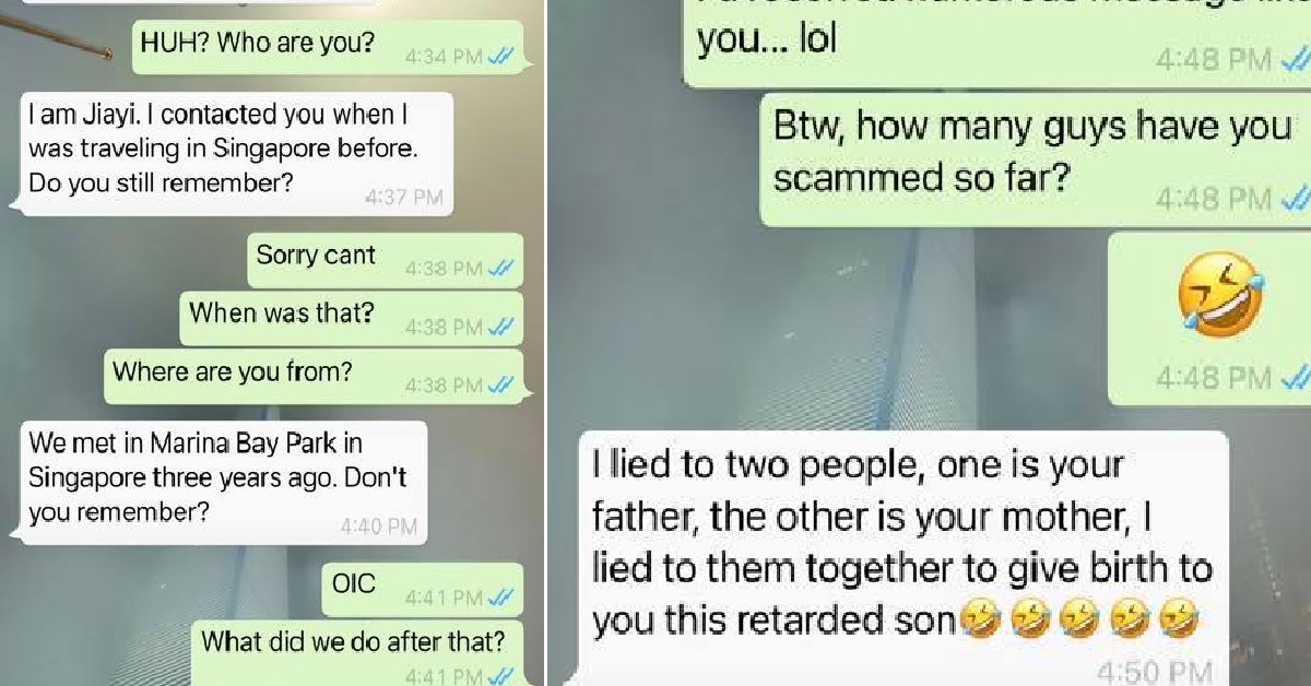 SCAMMER INSULTS MAN’S FAMILY AFTER HE FAILED TO GET MONEY