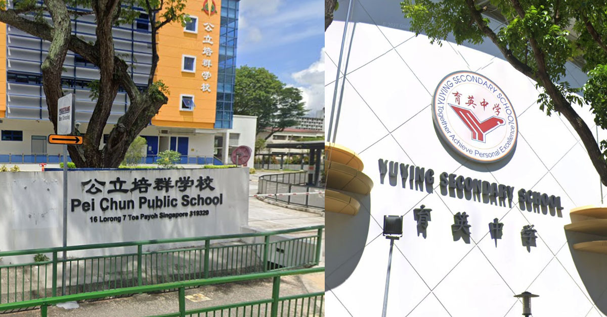 YUYING SECONDARY SCH & PEI CHUN PUBLIC SCH AMONG CONFIRMED CASES