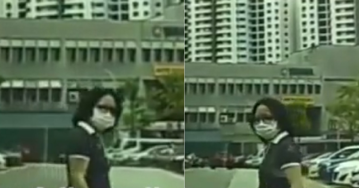 WOMAN WALKS IN MIDDLE OF ROAD, GET HORN BUT STILL DONT CARE