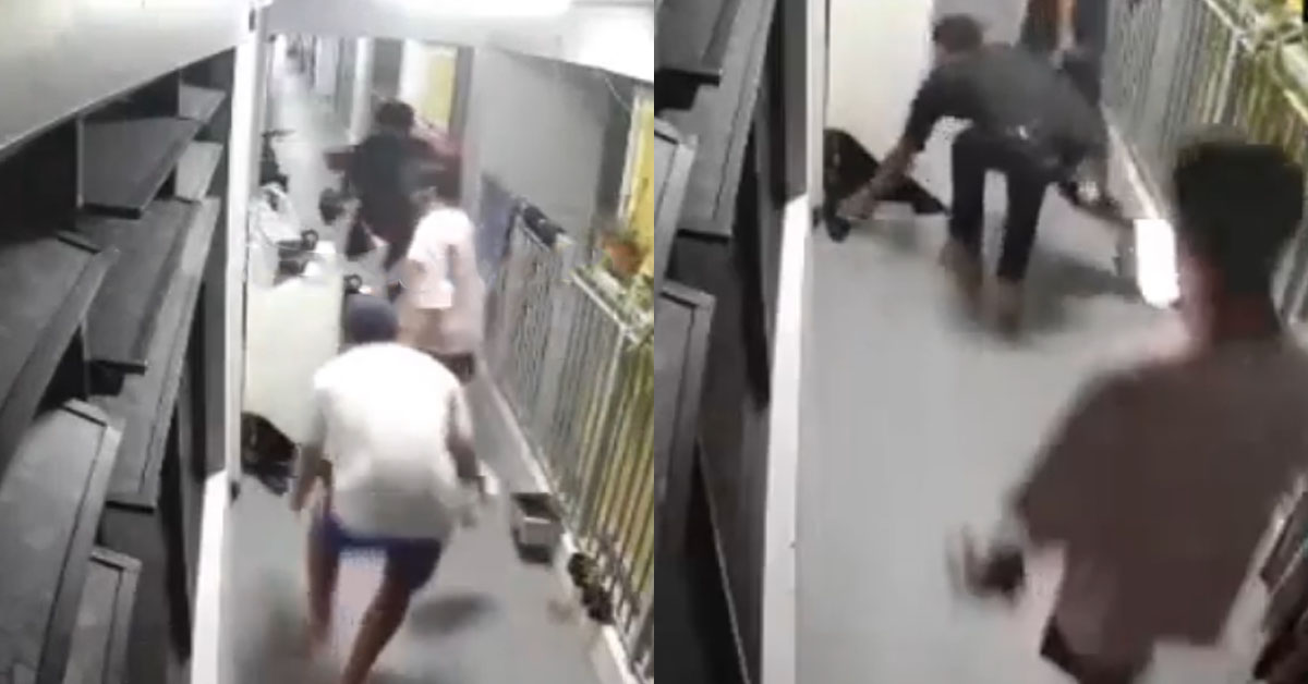 YP GO HDB SHOPPING AND STEAL SLIPPERS TO SMELL