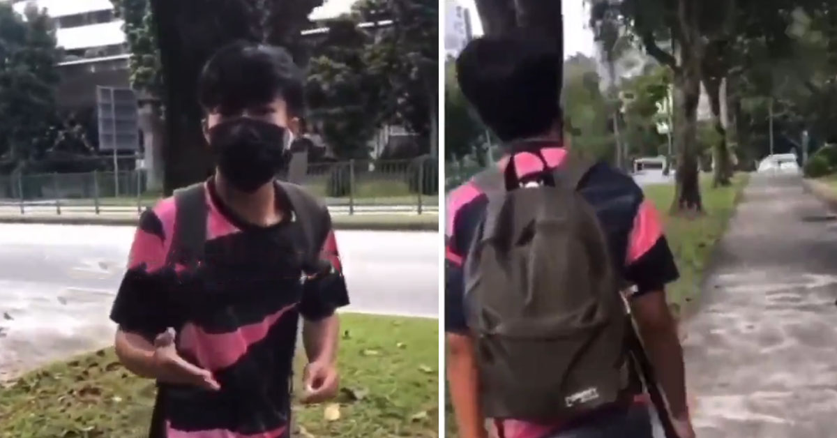 YP PUSH RANDOM TEEN ON STREETS AND STARTS A DISPUTE