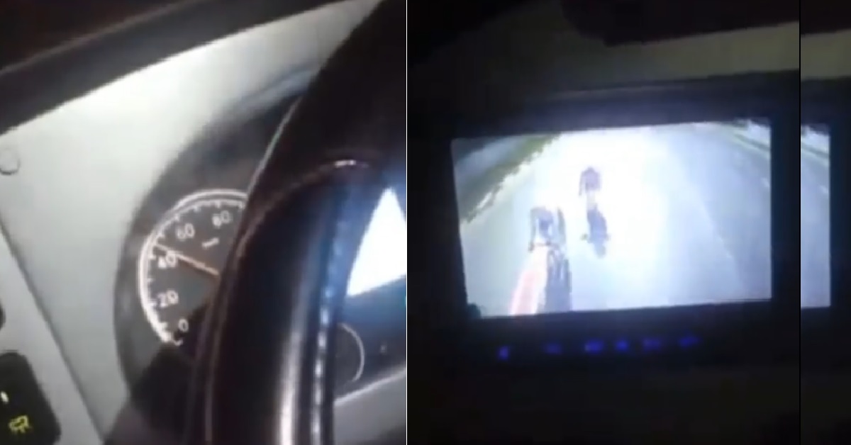 ERRANT CYCLISTS TAILGATE BUS AT 50KM/HOUR @ TANAH MERAH