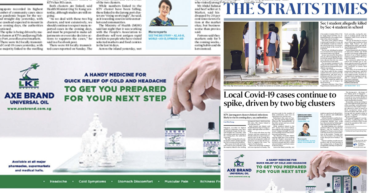 ST PUBLISH AXE BRAND OIL SAME PAGE AS RIVER VALLEY “AXE MURDER”