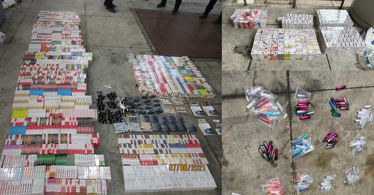 14 MEN JAILED AFTER SMUGGLING SGD700,000 WORTH OF VAPE