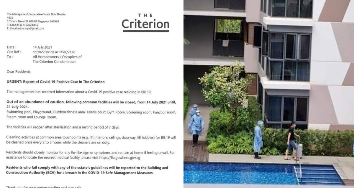 CONFIRMED CASE AT CRITERION YISHUN CONDO, INFAMOUS WALK OF SHAME