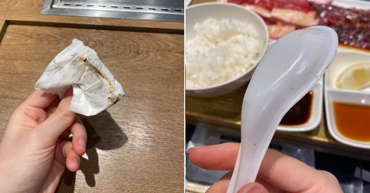 CUSTOMER SHOCKED OF DIRTY TABLE & UTENSILS @ YAKINIKU LIKE PLQ MALL