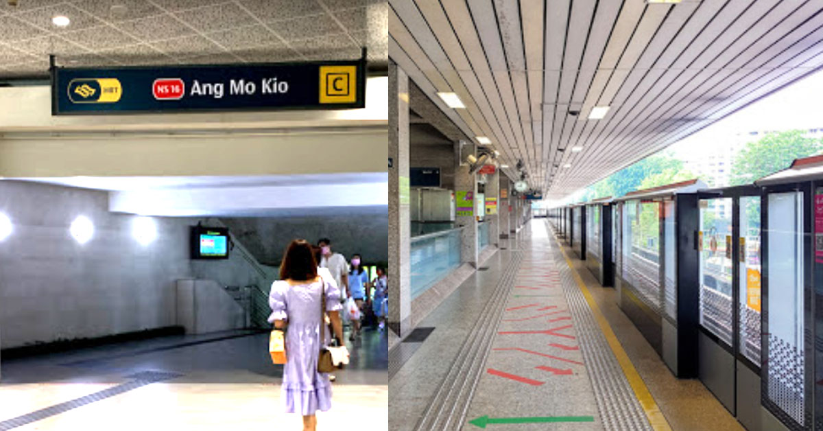 AUNTIE AT AMK MRT “I AM OLD I DONT NEED TO GIVE WAY”