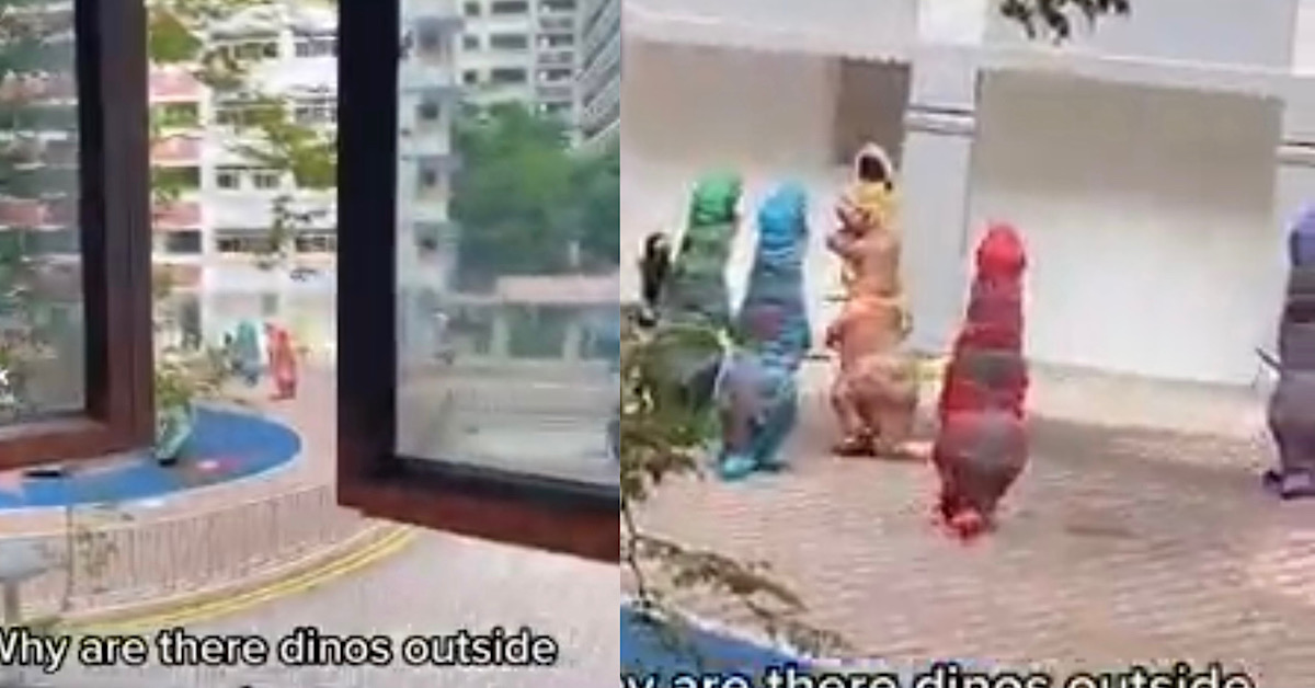 MAN THOUGHT HE WOKE UP IN JURASSIC PARK, SEES MANY T-REXS OUTSIDE