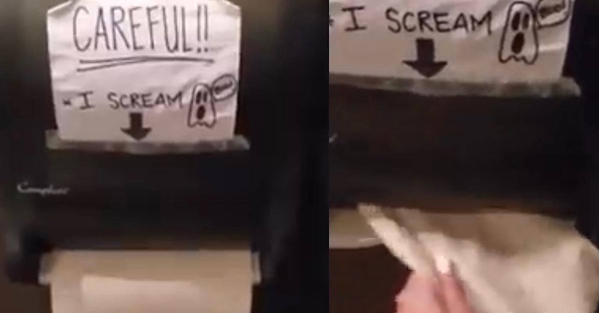 NETIZENS SAY PAPER TOWEL DISPENSER HAUNTED, SCREAMS WHEN YOU TOUCH IT