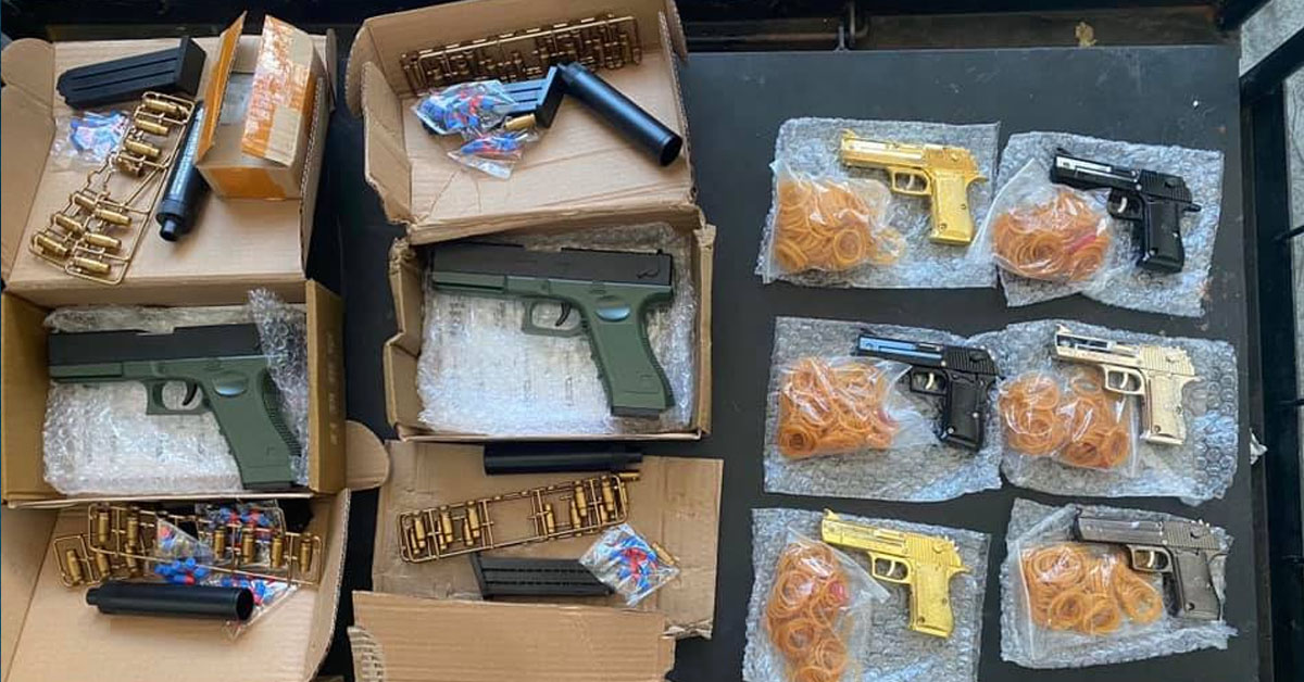 GUN REPLICA SEIZED BY ICA OFFICERS, REFERRED TO POLICE FOR INVESTIGATION