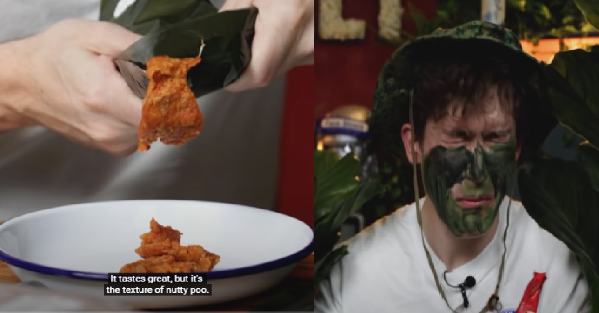 ANG MOHS TRY SINGAPORE ARMY FOOD, SAY TEXTURE LIKE PANGSAI