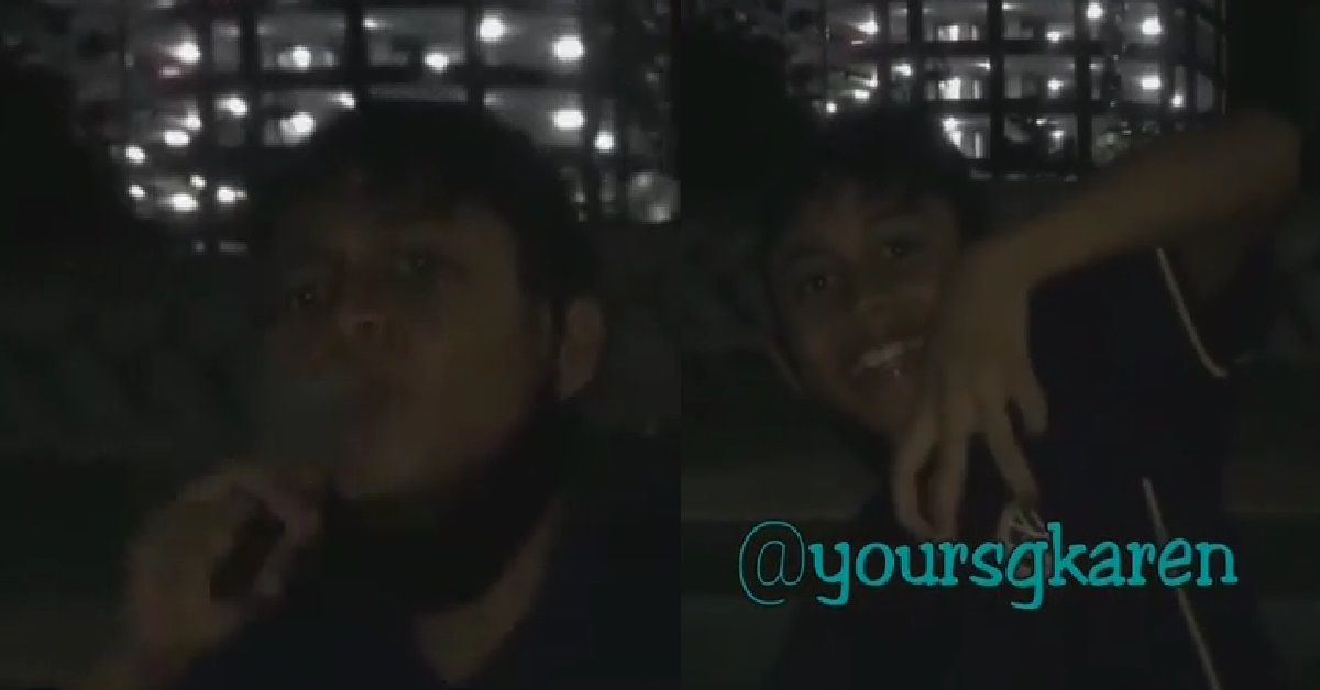 UNDERAGE YP VAPING, SHOUT “SALAKAU!” AND FLASH GANG SIGN