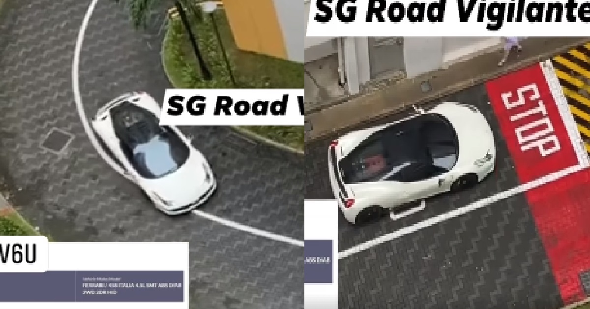 FERRARI WANT TO SHOW OFF LOUD EXHAUST, BUT ROAD TAX EXPIRED 4 MONTHS