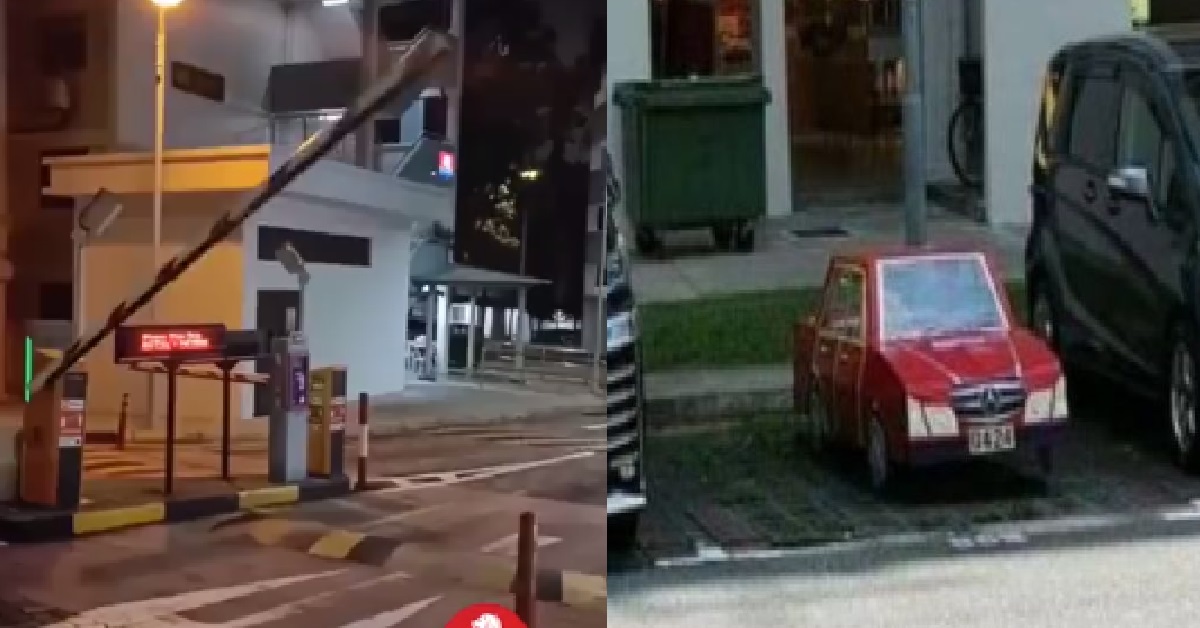 7TH MONTH COMING, CARPARK GANTRY OPEN FOR HUNGRY GHOST TO PASS