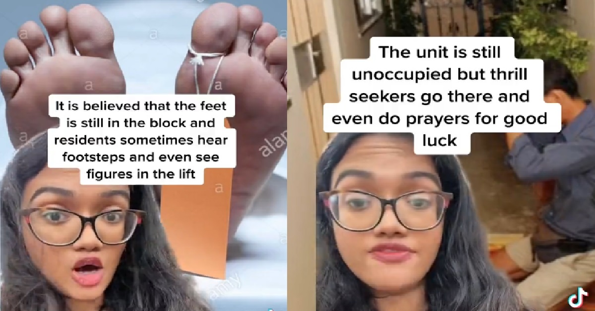 HDB BLOCK AT GEYLANG HAUNTED BY MISSING FEET OF FEMALE GHOST