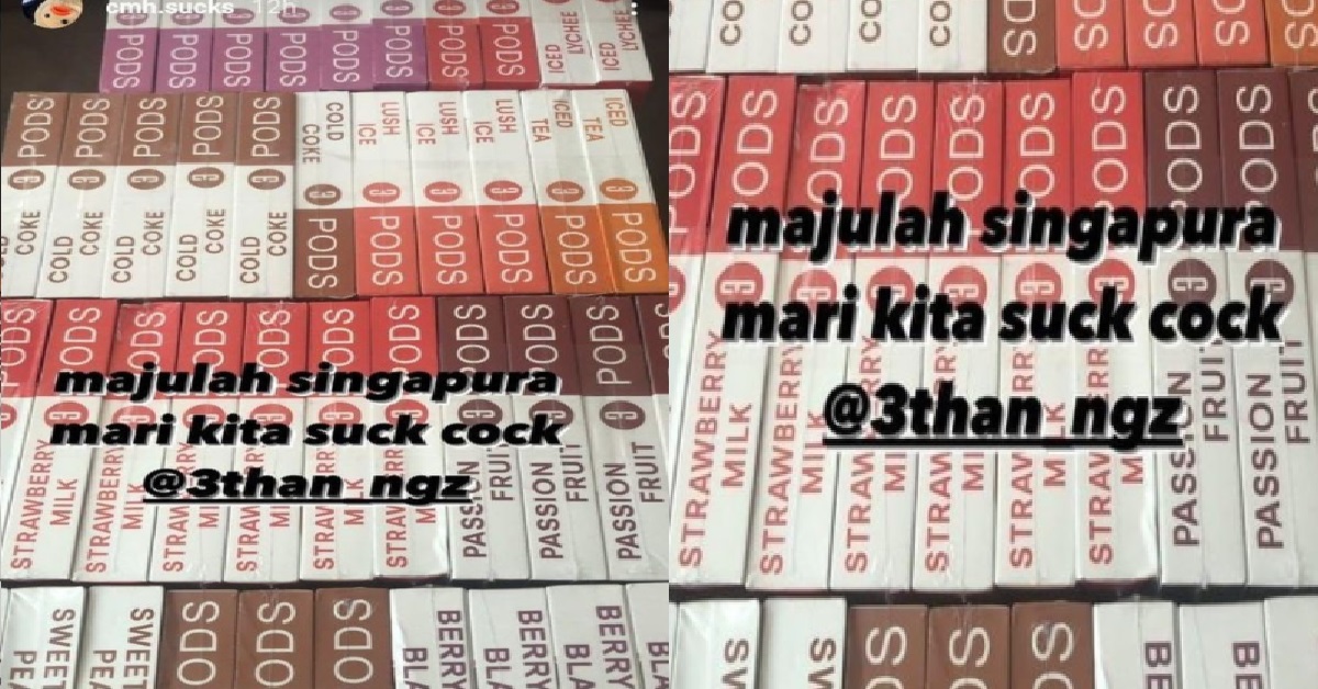 YP SHOW OFF VAPE PODS FOR NATIONAL DAY, SAY: “MARI KITA SUCK C**K”