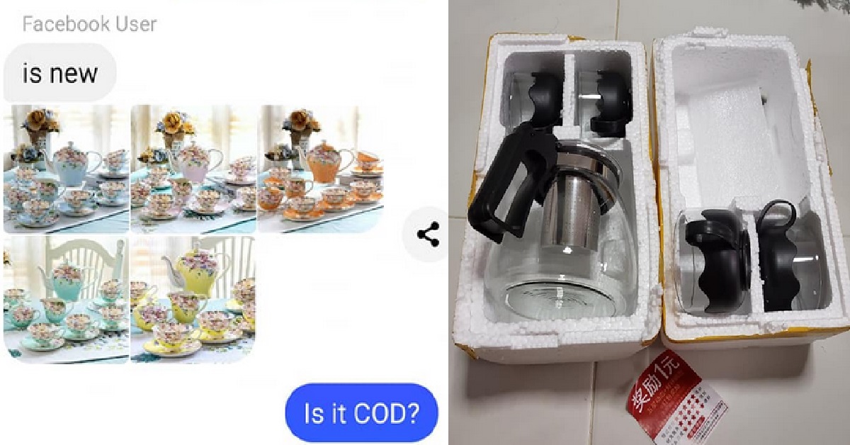 WOMAN ORDERS “EXQUISITE” TEA SET ONLINE, GETS CHEAP BOILER INSTEAD