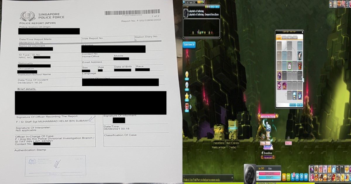 GUY MAKE POLICE REPORT BECAUSE HIS MAPLE ACCOUNT KENA HACKED
