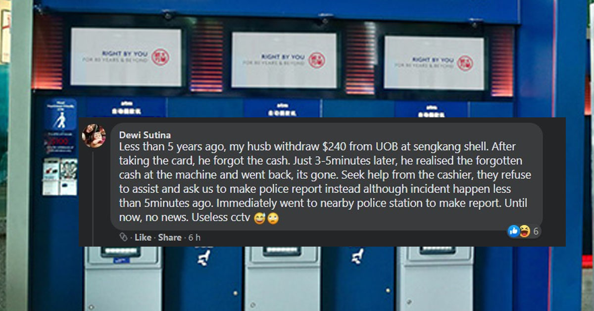 NETIZEN DOUBTS ATM CAMERAS, CASH LEFT AT MACHINE CAN’T FIND WHO TAKE
