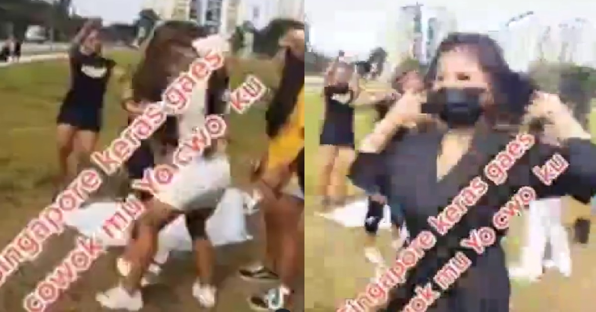 FOREIGNERS PARTYING IN GROUP OF 7, SHAKE BACKSIDE ON GRASS