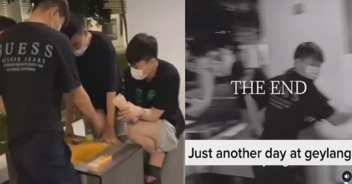 YP BENGS OPERATE ILLEGAL GAMBLING @ GEYLANG, RUN AWAY WHEN POLICE COME