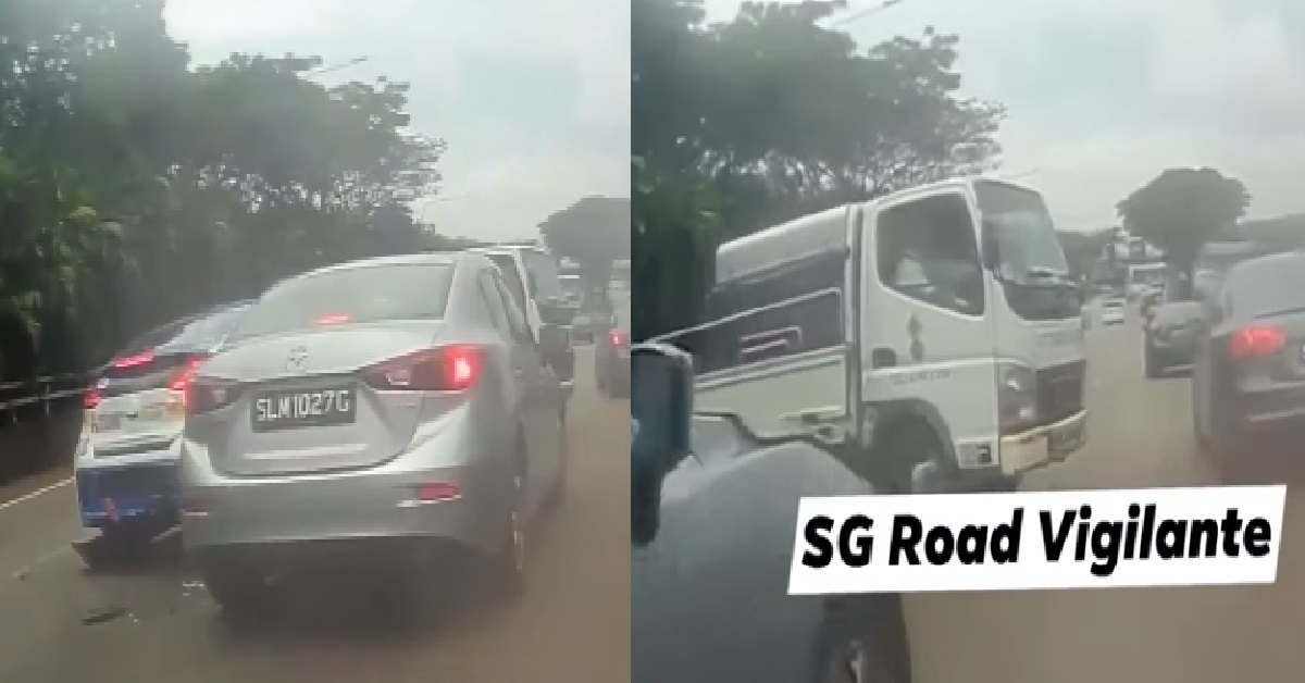 LORRY SKID ON EXPRESSWAY, CRASHED INTO 2 OTHER VEHICLES