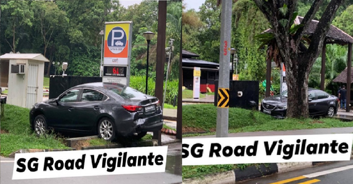 DRIVER SEE MCDONALD’S, TOO EXCITED, CRASH INTO LONGKANG OUTSIDE