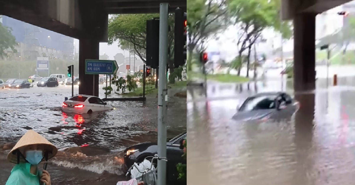 HORRIFIC FLOOD AT PASIR RIS, 1 PERSON HOSPITALISED, 5 RESCUED BY SCDF