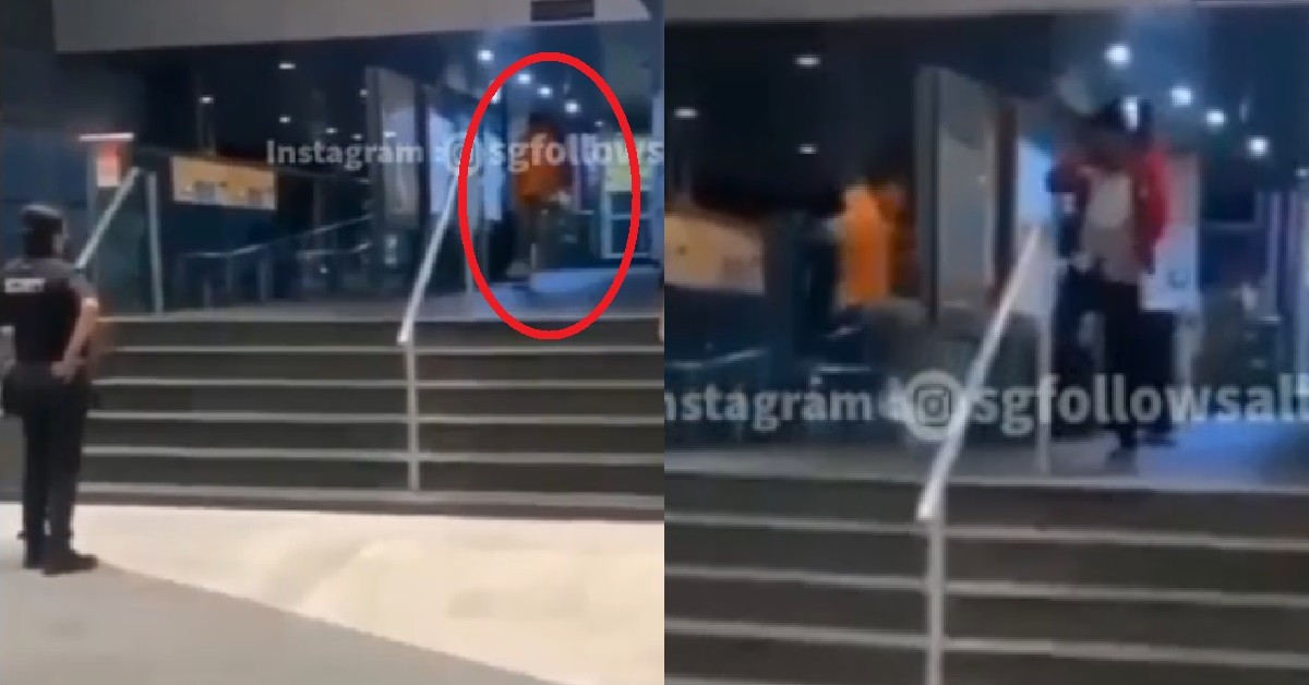 YP PURPOSELY SKATE IN FRONT OF SECURITY, PASSERBY DULAN, TACKLE HIM