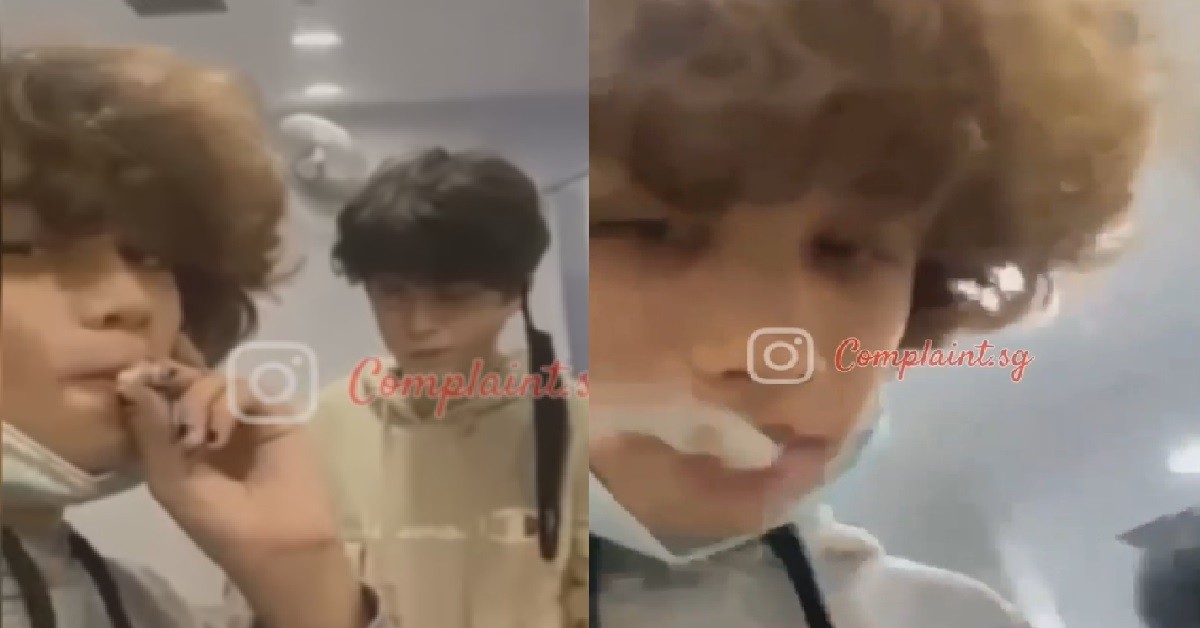 ANG MOH YP SMOKING INSIDE TOILET TO MARINATE HIS GIANT AFRO