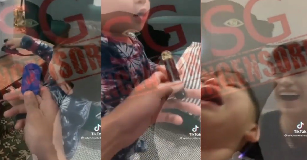 YP SMASH TODDLER’S TOY ON FLOOR, THEN GIVE HIM AN ILLEGAL VAPE