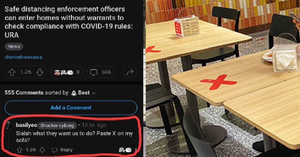 SDA OFFICERS CAN ENTER HOMES, GUY ASK: “THEY WANT ME PASTE X ON MY SOFA IS IT?”