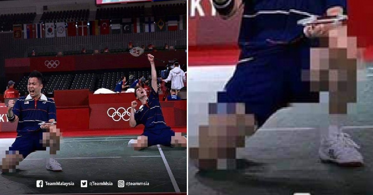 M’SIA POLITICIAN CELEBRATE OLYMPIC WINNERS BY CENSORING THEIR KNEES