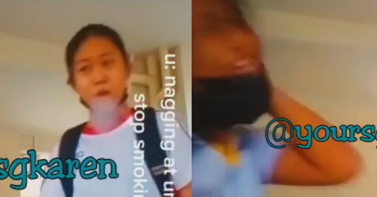 YOUNG TERROR XMM SMOKING UNDER BLOCK, SLAP FRIEND IN THE FACE