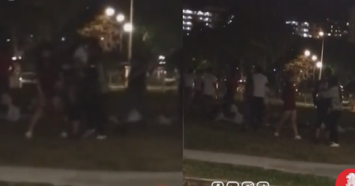 FWS & MAIDS FIGHTING & SHOUTING WHILE HAVING PICNIC @ PAYA LEBAR