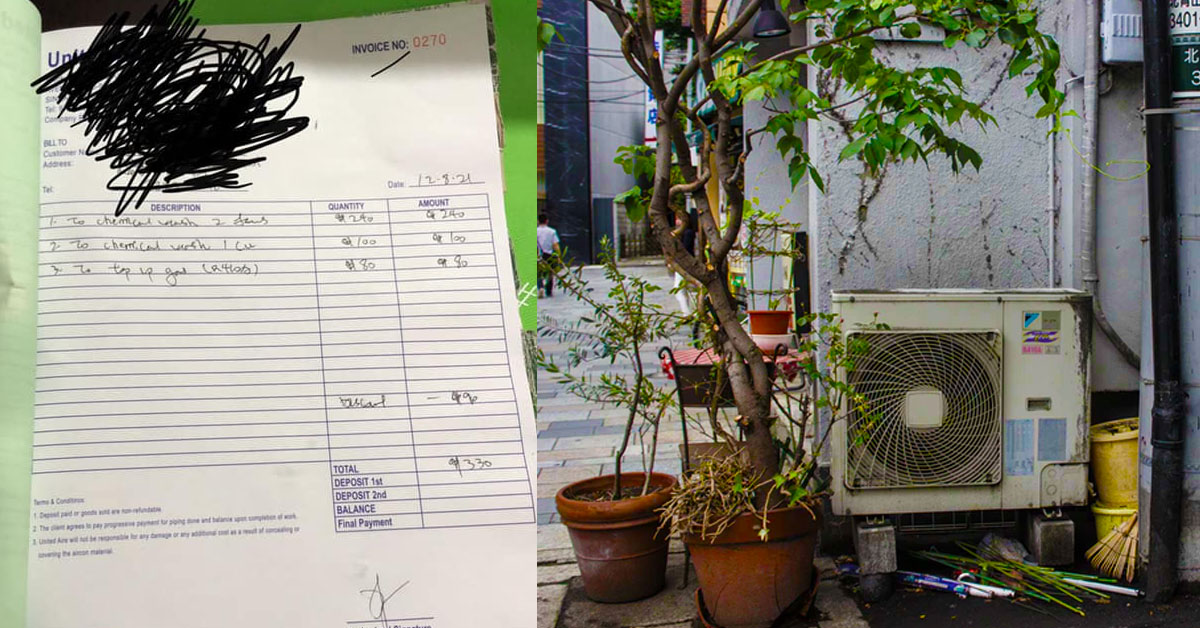 DISHONEST SERVICING COMPANY WASH TWO AIRCON ASK FOR $330 AFTER DISCOUNT