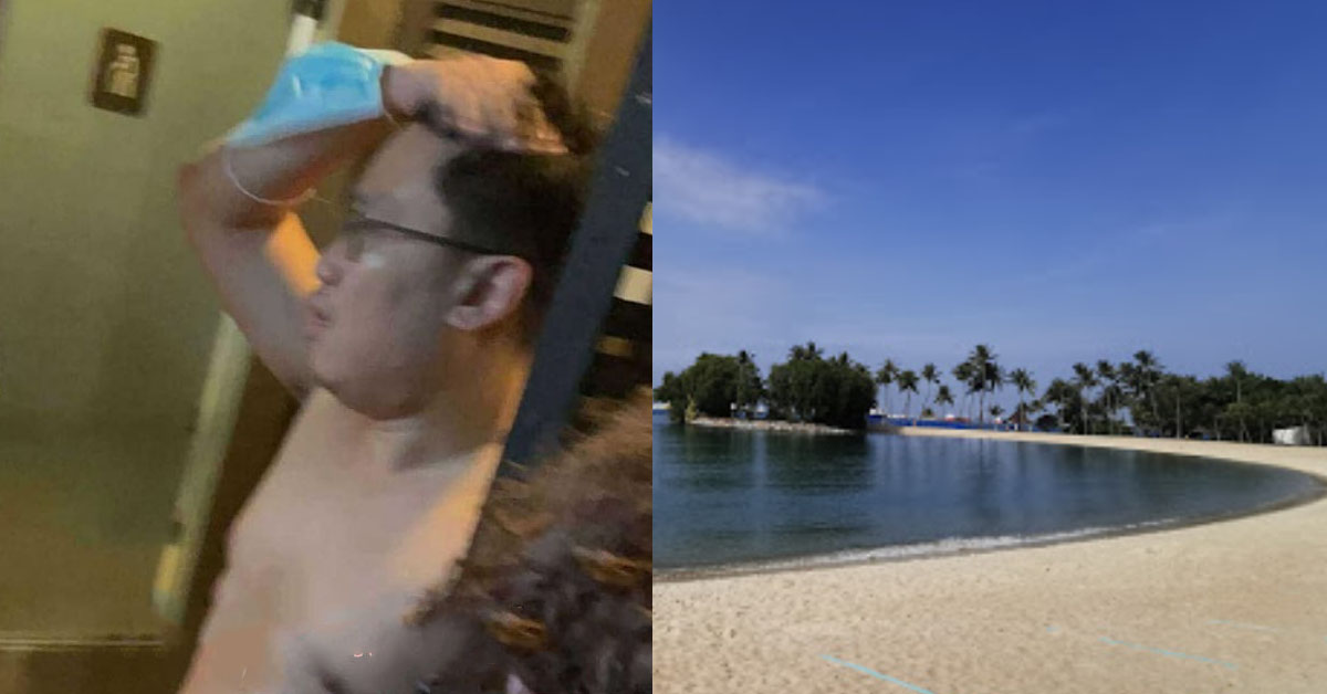 PERVERT CAUGHT TAKING PHOTOS OF BOYS IN SENTOSA TOILET BUT ACCUSED VICTIMS  INSTEAD