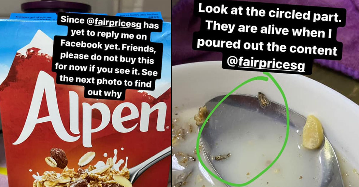 FAIRPRICE CUSTOMER FOUND CEREAL SWARMING WITH BUGS